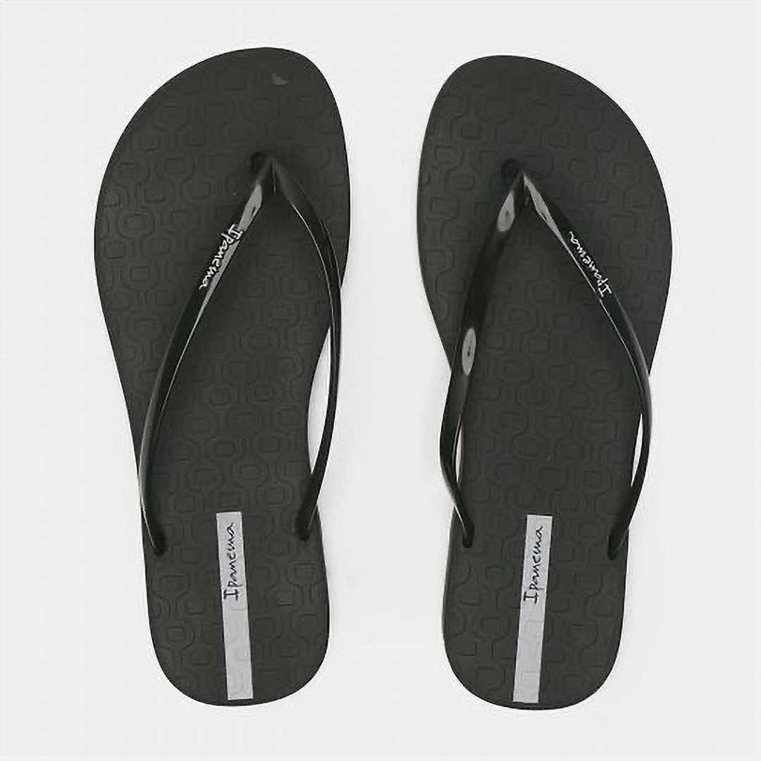 Ipanema Wave Female Slip Slops - Black/Silver – Province Sports